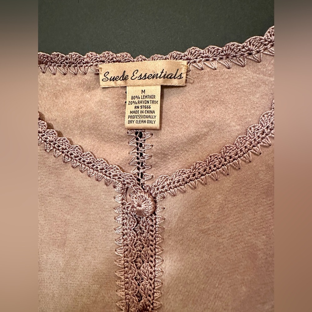 Scully leather and crochet western blazer - Picture 4 of 8